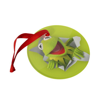 Kermit the frog, Christmas ornament glass 9cm