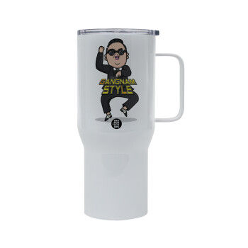 PSY - GANGNAM STYLE, Tumbler με καπάκι, διπλού τοιχώματος (θερμό) 750L