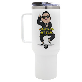 PSY - GANGNAM STYLE, Mega Stainless steel Tumbler with lid, double wall 1,2L