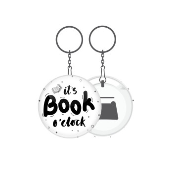 It's Book O'Clock, Μπρελόκ μεταλλικό 5cm με ανοιχτήρι