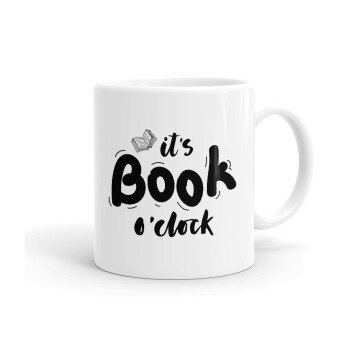 It's Book O'Clock, Ceramic coffee mug, 330ml (1pcs)
