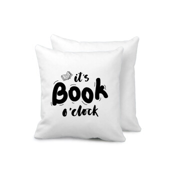 It's Book O'Clock, Sofa cushion 40x40cm includes filling