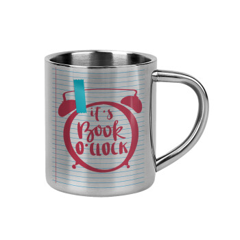 It's Book O'Clock lines, Mug Stainless steel double wall 300ml