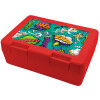 Children's cookie container RED 185x128x65mm (BPA free plastic)