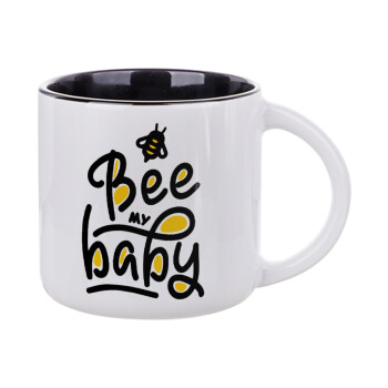 Bee my BABY!!!, Κούπα κεραμική 400ml Λευκή/Μαύρη