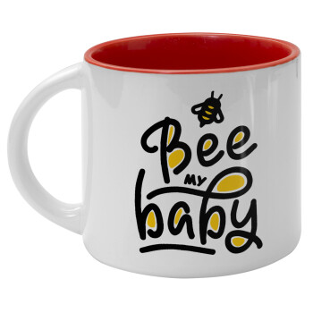 Bee my BABY!!!, Κούπα κεραμική 400ml Λευκή/Κόκκινη