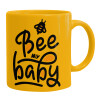 Ceramic coffee mug yellow