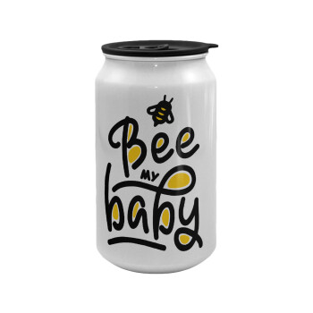 Bee my BABY!!!, Κούπα ταξιδιού μεταλλική με καπάκι (tin-can) 500ml