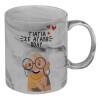 Mug ceramic marble style, 330ml