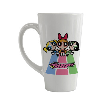 The powerpuff girls , Κούπα κωνική Latte Μεγάλη, κεραμική, 450ml