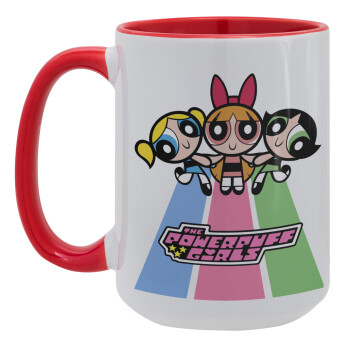 The powerpuff girls , Κούπα Mega 15oz, κεραμική Κόκκινη, 450ml