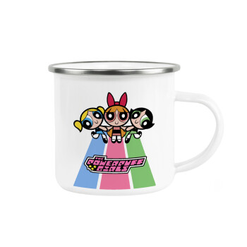 The powerpuff girls , Metallic enamel cup white 360ml