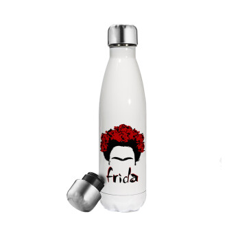 Frida, Metal mug thermos White (Stainless steel), double wall, 500ml