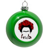 Green Christmas tree ornament bauble 8cm