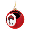 Christmas tree ball Red 8cm