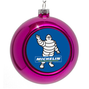 Michelin, Στολίδι Χριστουγεννιάτικη μπάλα δένδρου Μωβ 8cm