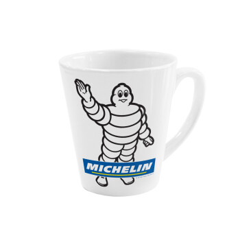 Michelin, Κούπα κωνική Latte Λευκή, κεραμική, 300ml