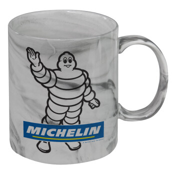 Michelin, Κούπα κεραμική, marble style (μάρμαρο), 330ml