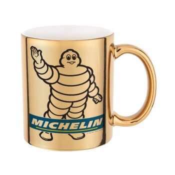 Michelin, Mug ceramic, gold mirror, 330ml