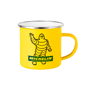 Michelin, Yellow Enamel Metallic Cup 360ml