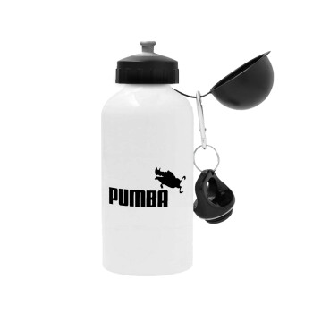 Pumba, Μεταλλικό παγούρι νερού, Λευκό, αλουμινίου 500ml