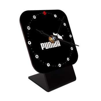Pumba, Επιτραπέζιο ρολόι ξύλινο με δείκτες (10cm)