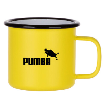 Pumba, Metallic enamel MATT Yellow cup 360ml