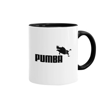 Pumba, Mug colored black, ceramic, 330ml