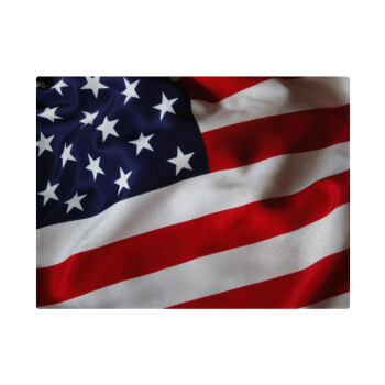 USA Flag, Επιφάνεια κοπής γυάλινη (38x28cm)