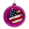 Purple Christmas tree ornament bauble 8cm