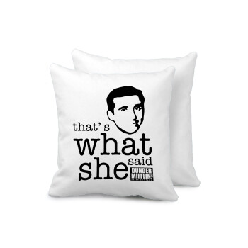 The office Michael That's what she said, Sofa cushion 40x40cm includes filling