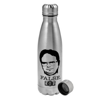 The office Dwight, Metallic water bottle, stainless steel, 750ml