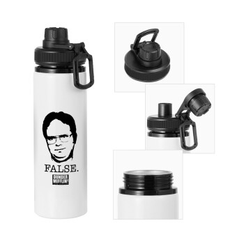 The office Dwight, Metal water bottle with safety cap, aluminum 850ml