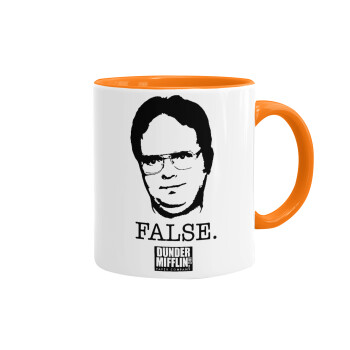 The office Dwight, Mug colored orange, ceramic, 330ml