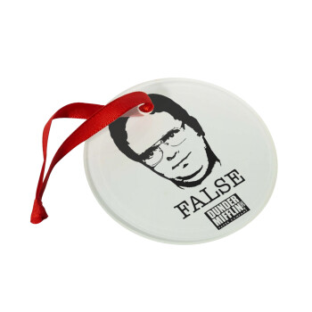 The office Dwight, Christmas ornament glass 9cm