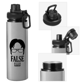 The office Dwight false, Metallic water bottle with safety cap, 850ml aluminum