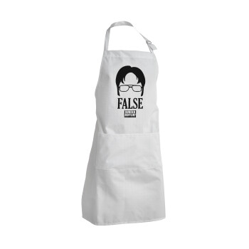 The office Dwight false, Adult Chef Apron (with sliders and 2 pockets)