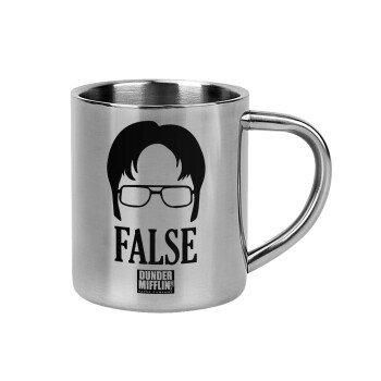 The office Dwight false, Mug Stainless steel double wall 300ml