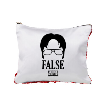 The office Dwight false, Red sequin cosmetic bag