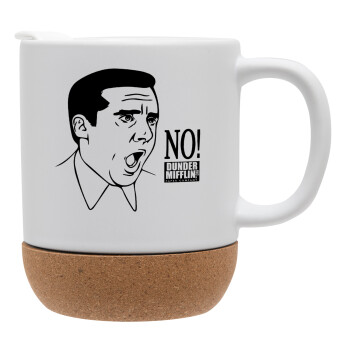 The office Michael NO!!!, Ceramic coffee mug Cork (MAT), 330ml (1pcs)