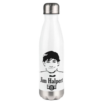 The office Jim Halpert, Metal mug thermos White (Stainless steel), double wall, 500ml