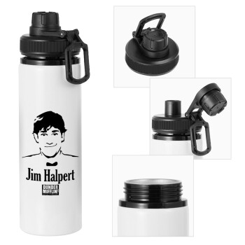 The office Jim Halpert, Metal water bottle with safety cap, aluminum 850ml