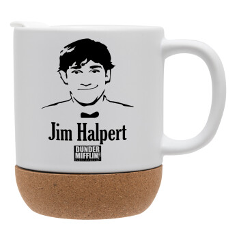 The office Jim Halpert, Ceramic coffee mug Cork (MAT), 330ml (1pcs)