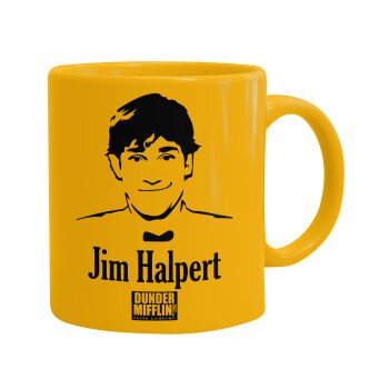 The office Jim Halpert, Κούπα, κεραμική κίτρινη, 330ml (1 τεμάχιο)