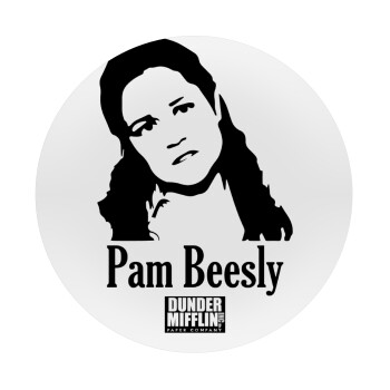 The office Pam Beesly, Mousepad Round 20cm