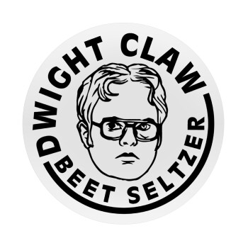 The office Dwight Claw (beet seltzer), Mousepad Round 20cm