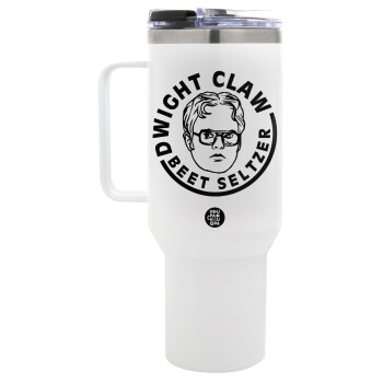 The office Dwight Claw (beet seltzer), Mega Tumbler με καπάκι, διπλού τοιχώματος (θερμό) 1,2L