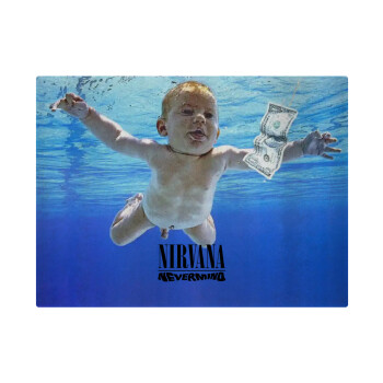 Nirvana nevermind, Επιφάνεια κοπής γυάλινη (38x28cm)