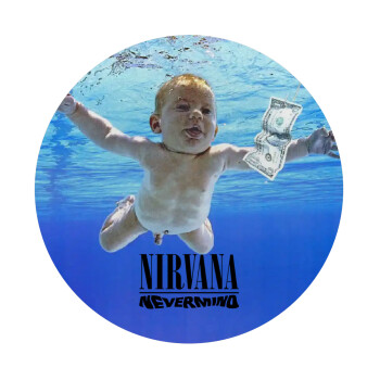 Nirvana nevermind, Mousepad Στρογγυλό 20cm