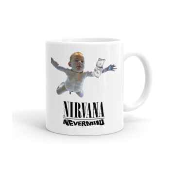 Nirvana nevermind, Ceramic coffee mug, 330ml (1pcs)